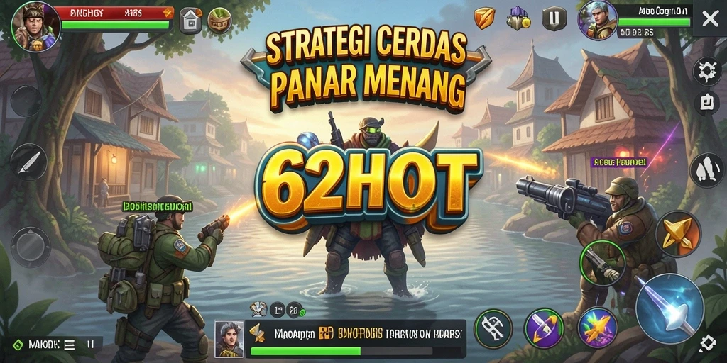 Tampilan gameplay 62HOT yang mendebarkan dan penuh strategi.