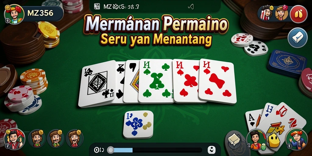 Tampilan menarik saat bermain game Domino MZ356.