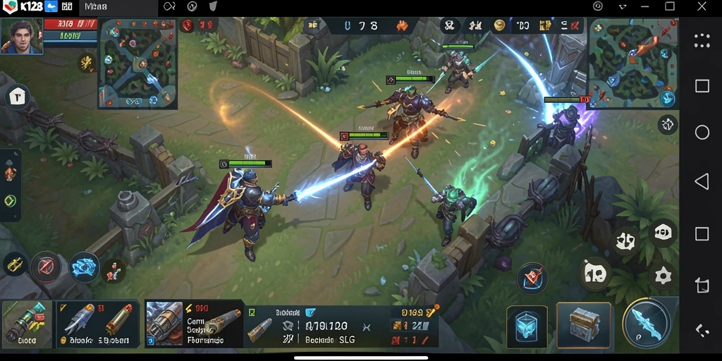 Screenshot gameplay OLX128 dengan strategi mendalam dan grafis menarik.