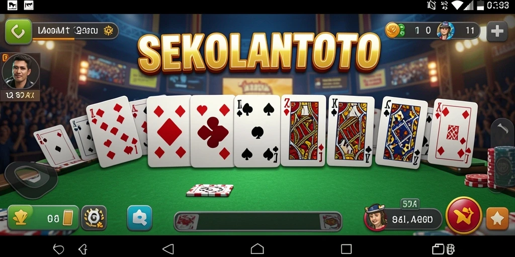Gameplay seru SEKOLAHTOTO yang membangkitkan semangat permainan Domino.