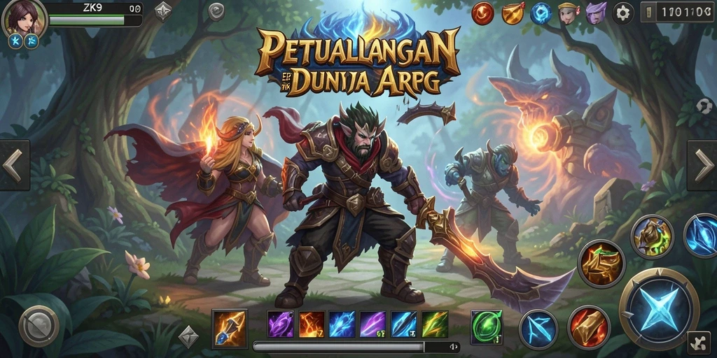 Gameplay ZK9 yang menampilkan pertarungan seru dan karakter epik.